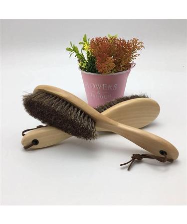 Shoe Brush Care Polishing Shoe Brush Wooden Handle Real Hair Brush Cleaning Leather Boots Shoe Cleaner Brush Onecolor - Buy Online on GoSupps.com