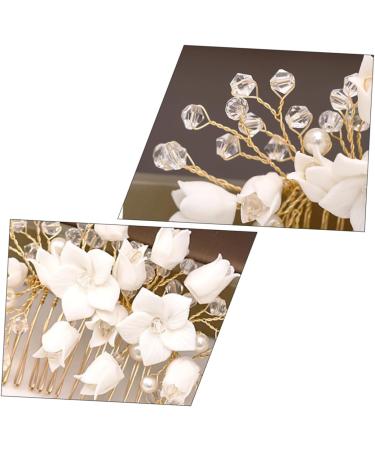 Mikinona Bridal Hair Comb Bridal Headpieces Bridal Hair Accessories Wedding Headpiece Hair Accessories for Women Wedding Hair Comb Flower Hair Accessories Headpiece for Women Comb Headpiece - Buy Online on GoSupps.com