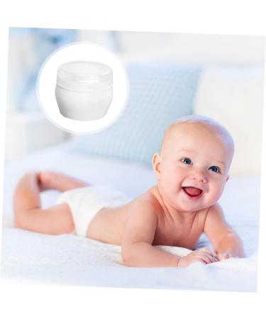 TOYANDONA Baby Powder Puff Set for Kids - Bath and Makeup Sponge Set with Holder | Infant and Toddler Body Powder Sponge - 2 Sets, 9x9cm White - Buy Online on GoSupps.com