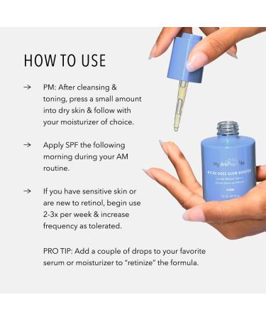 HydroPeptide Micro-Dose Glow Booster Gentle Retinol Oil-Based Serum 1 Ounce - Buy Online on GoSupps.com