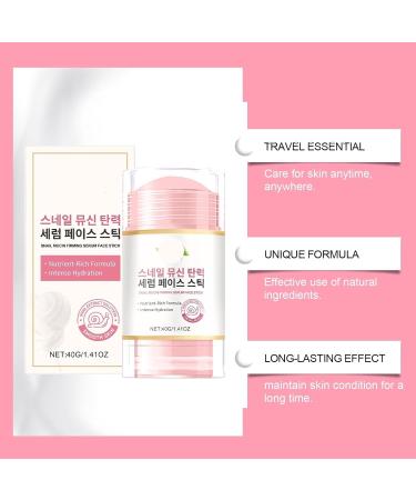 Collagen Face Serum Stick - Long-Lasting Moisturizing Lifting Skin Snail Secretion + Retinol For Fine Lines Easy Use(1PCS) 1 Fl Oz (Pack of 1) - Buy Online on GoSupps.com