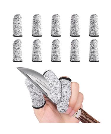 Fublazeze Cut Resistant Finger HPPE Cots Finger Sleeve Reusable Finger Covers Men and Women