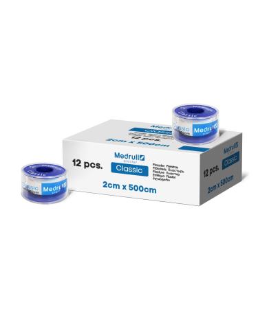Medrull Fixing Pflaster Classic 2cm x 5 m roller plaster is suitable for fast and secure fixation of bandages - 12 rolls box - Buy Online on GoSupps.com