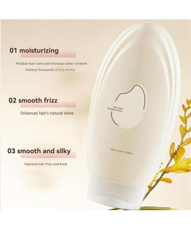 PEAKSEE Fermented Rice Essence Hair Cream Moisturizing and Smoothing Hair Cream Deep Conditioning Rice Water Hair Mask Suitable for Frizzy and Damaged Hair - Buy Online on GoSupps.com