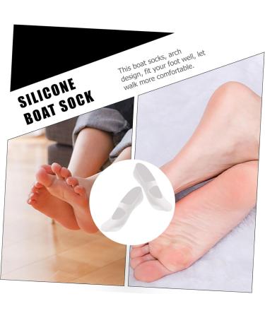 minkissy 1 Pair Silicone Foot Socks Moisturizing Socks Cooling Heel Repair Socks Plantar Socks Heel Crack Socks Spa Gel Socks Dance Socks Men and Women White Arch of Foot - Buy Online on GoSupps.com