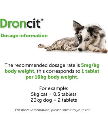 RS Pet Droncit Bayer Dog & Cat Tapeworm Tablets x 10 Pack - Buy Online on GoSupps.com
