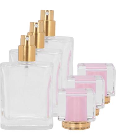 Verdant Touch Perfume Refillable Bottle Glass Perfume Bottle 50ml Refillable Spray Atomizer Container Transparent Pink Liquid Empty - Buy Online on GoSupps.com