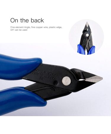 Wire Cutters 2pcs Side Cutters Cable Cutters Precision Flush Cutters Electrical Cable Cutter Cutting Plier Side Snips Diagonal Pliers Cutting Pliers Tool for Coil Making Home DIY Jewelry Blue - Buy Online on GoSupps.com