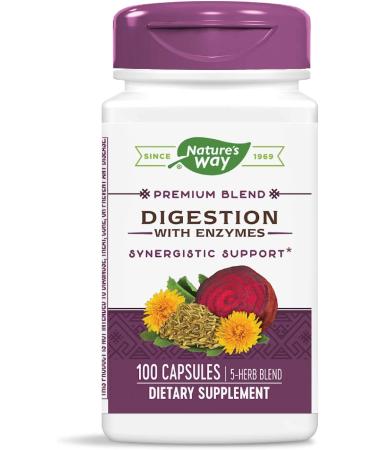 Nature's Way Digestion with Enzymes - 100 Capsules for Optimal Digestive Health - Buy Online on GoSupps.com