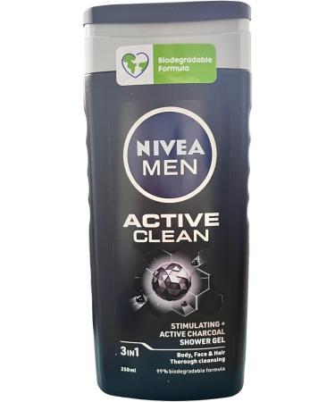 Beiersdorf NV Nivea Men Active Clean Shower Gel 3 stuks 3 x 250 ml - Buy Online on GoSupps.com