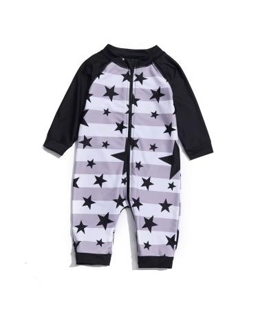 BONVERANO Baby Boys Swimsuit Toddler Bathing Suit Full-Length Zipper One Piece Swimwear with UPF 50+ Sun Protection 3-6 Months Star - Buy Online on GoSupps.com