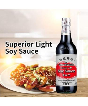 Pearl River Bridge Dark and Light Soy Sauce Combo Set Naturally Brewed 500ml (Pack of 2) - Buy Online on GoSupps.com