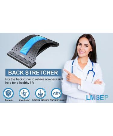 Back Extensor for Pain Relief with Magnet | Adjustable 3-Stage Back Massager | Sciatica & Lower Back Pain Relief | Spinal Decompression Solution - Buy Online on GoSupps.com