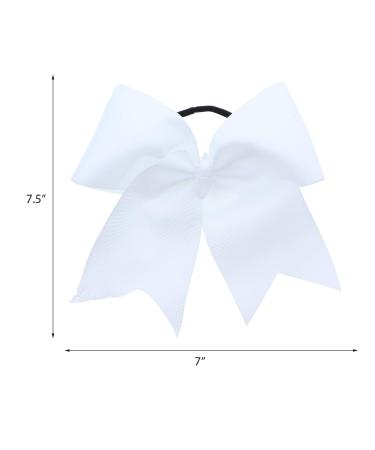White Jumbo Bow Pony with Tails - Statement Hair Accessory for a Stylish Look - Buy Online on GoSupps.com