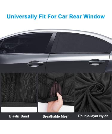 Uraqt Sun Protection Car Visor for Babies & Pets - UV Protection 2-Piece Universal Roller Shade for Rear Windows - Buy Online on GoSupps.com