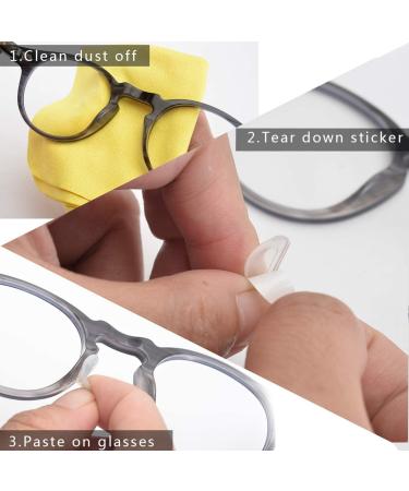 SMARTTOP Adhesive Nose Pad - 12 Pairs Anti-Slip Silicone Nose Pads for Glasses & Sunglasses (6 Black & 6 Clear) - Buy Online on GoSupps.com