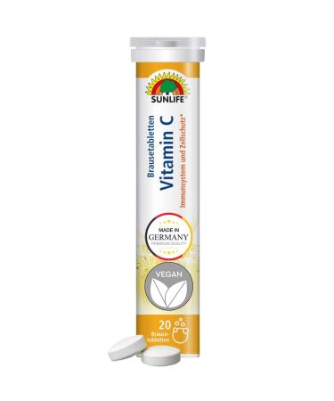 Sunlife effervescent tablets (Vitamin C 1x 20 pieces) 80 g (1 pack)