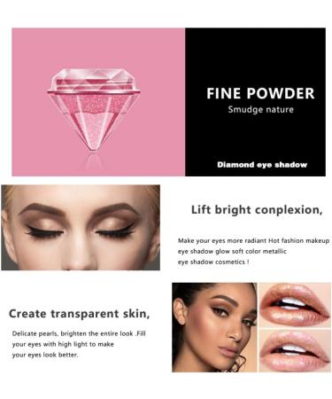 Reddhoon 6 Colors Diamond Liquid Glitter Eyeshadow Jelly Gel Shiny Eyeshadow Cream Waterproof Long Lasting Sparkling Glitter Liquid Eyeshadow Metallic Pigment - Buy Online on GoSupps.com