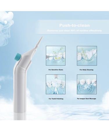 Mitdir Manual Water Dental Flosser | Oral Irrigator for Sensitive Teeth & Gums | Tonsil Stone Remover | No Batteries Needed | 2 Spray Nozzles Included - Buy Online on GoSupps.com