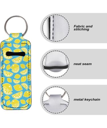COEQINE Chapstick Keychain for Women and Girls - Lip Balm Holder - Lipstick Holder - Keychain Sky Blue Purple One Size - Buy Online on GoSupps.com