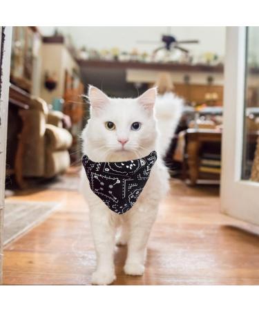 4-Piece Adjustable Dog Bandana Set - Stylish Polyester Neckerchiefs & Towels for Small & Medium Dogs & Cats | Pink Black Dark Blue Red - Buy Online on GoSupps.com