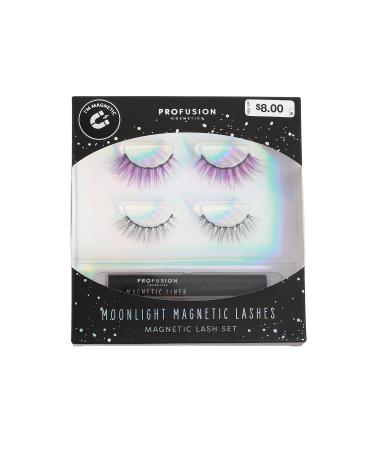 Profusion Cosmetics Star Child Moonlight Magnetic Lashes & Eyeliner Set - Quick Dry Glamour for All (Black & Purple) | International Shipping - Buy Online on GoSupps.com