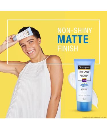 Neutrogena Ultra Sheer Dry-Touch Sunblock SPF 50+ - 2 Pack (30ml) - Buy Online on GoSupps.com