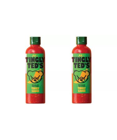 Tingly Ted's Tingly Hot Sauce Medium. 250ml X 2 chilli sauce. Suitable for Vegans.