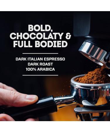 Eight O'Clock Coffee Dark Italian Espresso Whole Bean Coffee 32oz - 100% Arabica, Kosher Certified - Dark Roast 2lb Pack - Buy Online on GoSupps.com