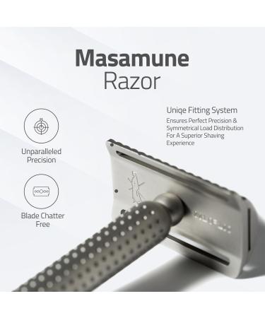 Tatara Masamune Double Edge Safety Razor | Eco-Friendly Stainless Steel | Premium Matte Closed Comb Razor for Superior Shaving - Buy Online on GoSupps.com