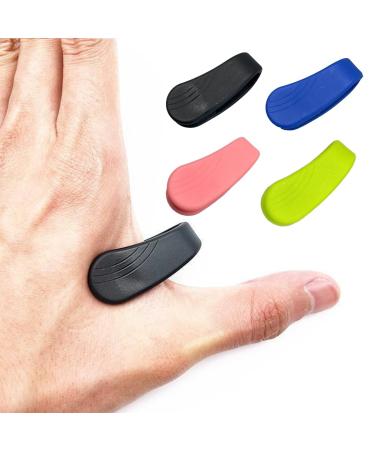 Set of 4 acupressure hand clamps for migraine therapy relief of tension anxiety and pain caused by stress.