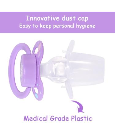 Buy LittleForBig Large Shield Pacifier Gen II - Adult Size Small Fantasy Pattern Purple | International Shipping - Buy Online on GoSupps.com