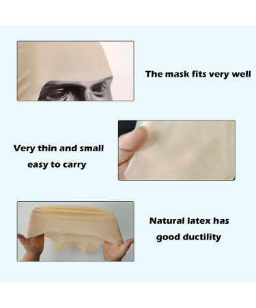 4-Piece Beige Latex Bald Cap Set for Men and Women - Clothing Accessory for Makeup and Costumes - Buy Online on GoSupps.com