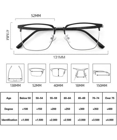 Eyephd Ultra-Light Pure Titan Anti-Blue Reading Glasses | HD Lenses Anti-Radiation +1.0 to +3.0 | International Shipping - Buy Online on GoSupps.com