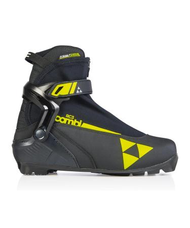 Fischer 2022 RC 3 Combi Cross Country Ski Boot Black/Yellow 45 EU