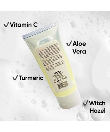NU Face Gelly Cleanser - Vitamin C Face Wash & Makeup Remover | Brightening Anti-Aging Paraben-Free Gel with Aloe Vera & Turmeric | 3.38 fl. Oz | International Shipping Available - Buy Online on GoSupps.com