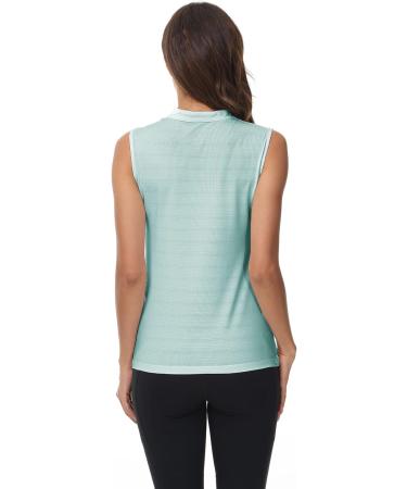 TrendiMax Women's Sleeveless V-Neck Golf Polo Shirt 2 Pack - Black & Green - Medium - Buy Online on GoSupps.com