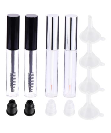 PAMINGONO 12pcs Empty Mascara Tube with Eyelash Wand Empty Tube Bottles Mascara Tube with Funnel Eyelash Tube