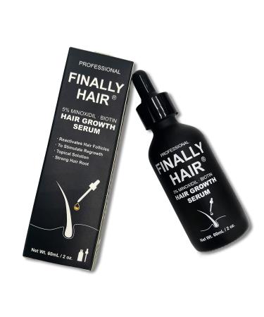 Finally MINOXIDIL 5% Hair growth serum Biotin Collagen Topical solution treatment hair regrowth essence for hair loss treatment for Men