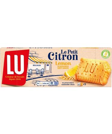 Citron Lemon Flavoured Soft Bakes140g - Bundle Consisting of Lu Petit Lemon Biscuits x4 Pack - Buy Online on GoSupps.com