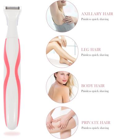 Buy Women's Epilator Trimmer Set - Stainless Steel Hair Removal Razor for Legs | Efficient Electric Hair Cutter - 18x2.5x0.5 cm - Red - Buy Online on GoSupps.com