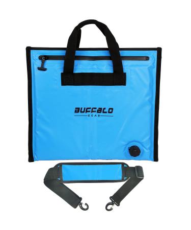 Buffalo Gear Insulated Fish Cooler Bag,2018in Small Fishing Bag,Waterproof Fish Kill Bag Leakproof Fish Cooler-Blue