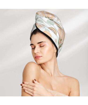 Air Balloon Microfiber Hair Towel | Soft Super Absorbent Wrap for Long Curly Thick Hair - Quick Dry Coral Velvet for Women - Buy Online on GoSupps.com