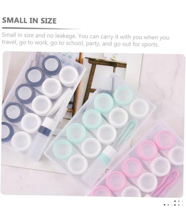 Partykindom Travel Contact Lens Storage Box | 6-Sentence Colored Contact Lens Case | Durable & Compact Contact Lens Container - Buy Online on GoSupps.com
