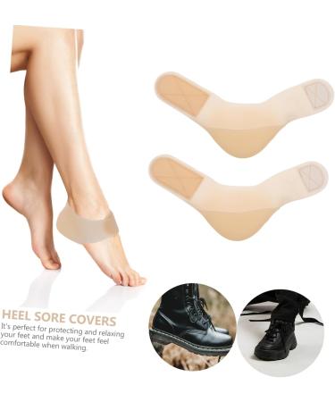 NOLITOY Heel Protector - 6 Pairs Cracked Heel Relief Cushions & Adjustable Toeless Pads for Comfort | Soft Heel Cups & Spray Bottle - Buy Online on GoSupps.com