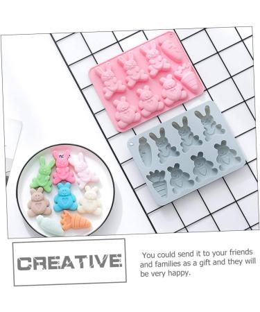 Alipis 2pcs Silicone Cake Mold Clay Molds Candy Molds Easter Themed Molds DIY Baking Moulds Candy Decor Baking Accessory Silicone Molds Crystal Cupcake Chocolate Accessories Silica Gel - Buy Online on GoSupps.com