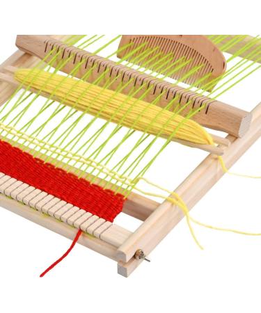 FOCCTS Wooden Multi-Craft Weaving Loom - Large Frame for Tapestry Art - Creative DIY Weaving for Kids and Experts - Pre-Warped for Quick Start - Buy Online on GoSupps.com