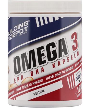 Bodybuilding Depot Omega 3 Fish Oil Capsules - High Dose 500mg DHA & EPA | 1000 Capsules for Optimal Health - Buy Online on GoSupps.com