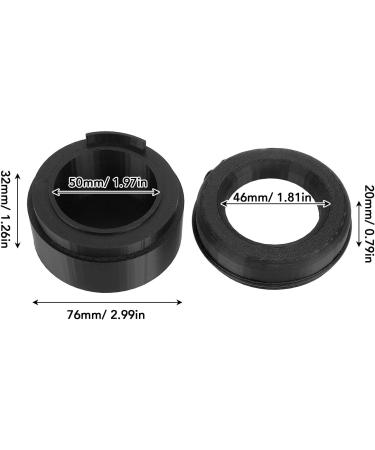  Naroote Naroote Refillable Coffee Capsule Set Reusable Coffee Pod Refill Set Secure Sealing with 50 Aluminum Lids for Home (BLACK) - Buy Online on GoSupps.com