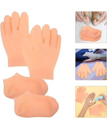 Beaupretty Moisturizing Gloves and Socks Moisturizing Hand Gloves Moisturizing spa Socks for Repairing and Softening Dry Cracked Feet - Buy Online on GoSupps.com